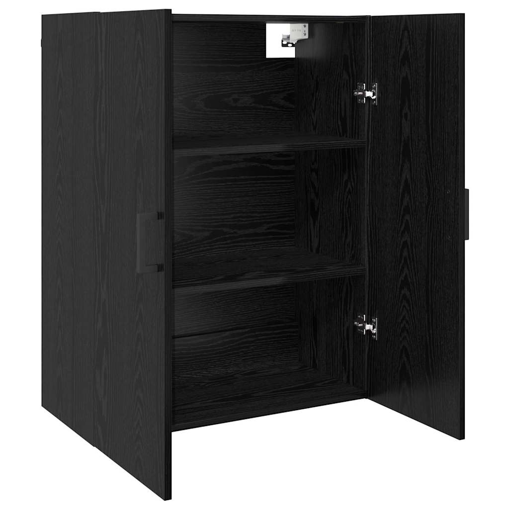 Wall Mounted Cabinets 2 pcs Black oak 69.5 x 34 x 90 cm