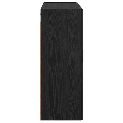 Wall Mounted Cabinets 2 pcs Black oak 69.5 x 34 x 90 cm