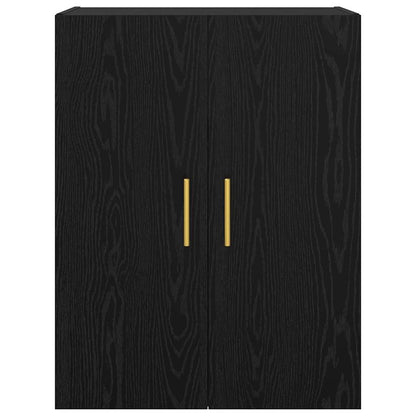 Wall Mounted Cabinets 2 pcs Black oak 69.5 x 34 x 90 cm