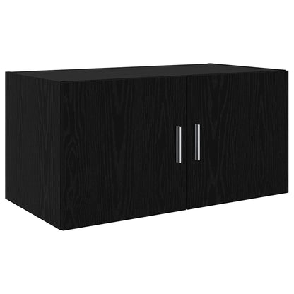 Storage Cabinet Black oak 80 x 41 x 225 cm Engineered wood