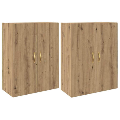 Wall Mounted Cabinets 2 pcs Artisan oak 69.5 x 34 x 90 cm