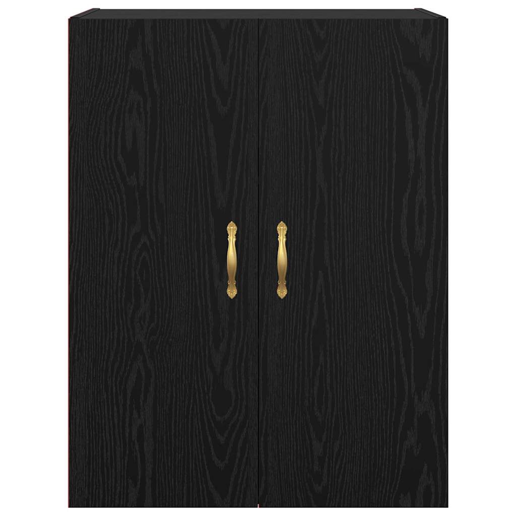 Wall Mounted Cabinets 2 pcs Black oak 69.5 x 34 x 90 cm