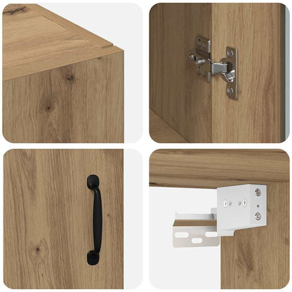 Wall Mounted Cabinets 2 pcs Artisan oak 69.5 x 34 x 90 cm