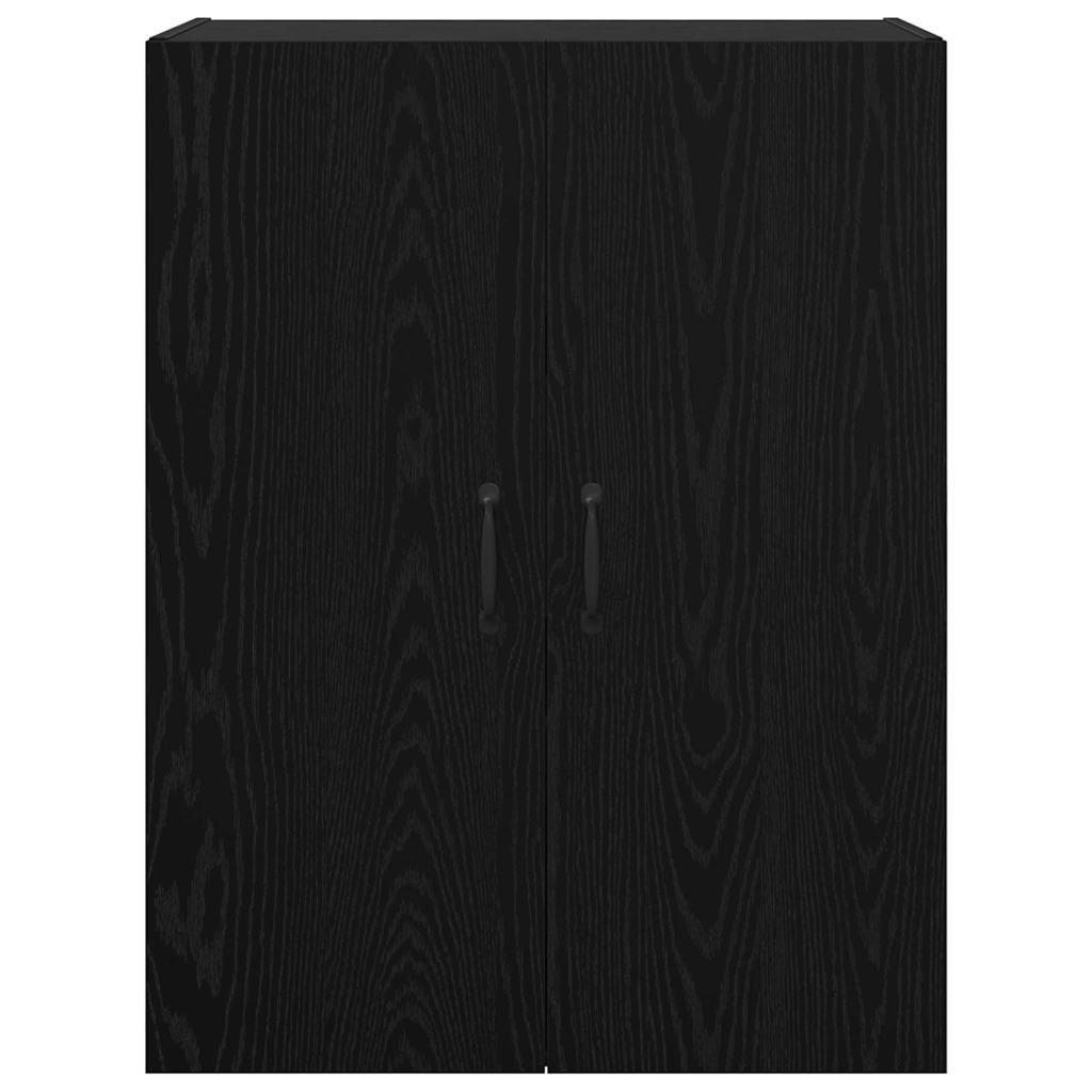 Wall Mounted Cabinets 2 pcs Black oak 69.5 x 34 x 90 cm