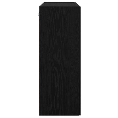 Wall Mounted Cabinets 2 pcs Black oak 69.5 x 34 x 90 cm