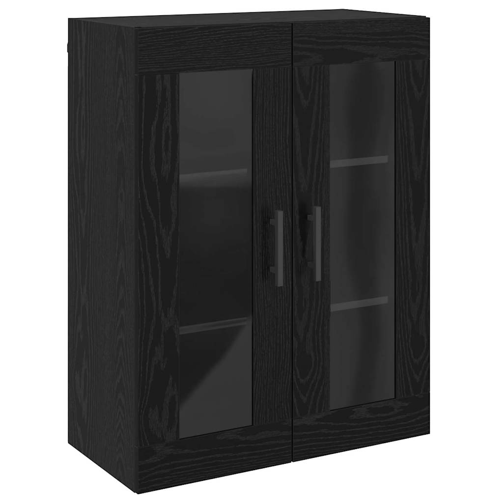 Wall Mounted Cabinets 2 pcs Black oak 69.5 x 34 x 90 cm