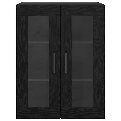 Wall Mounted Cabinets 2 pcs Black oak 69.5 x 34 x 90 cm