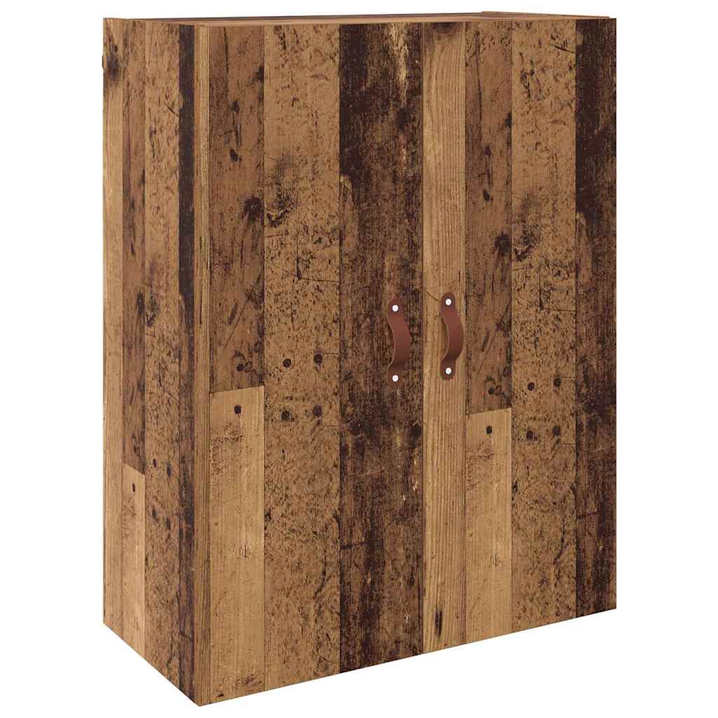 Wall Mounted Cabinets 2 pcs Old wood 69.5 x 34 x 90 cm