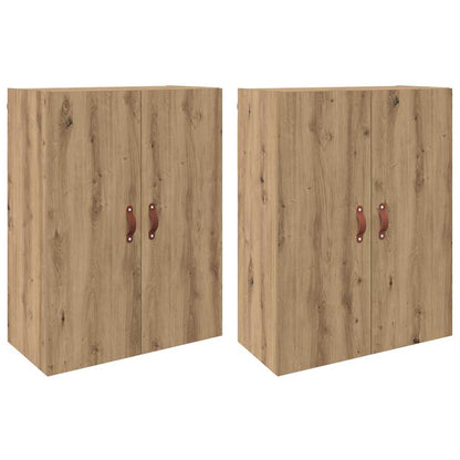 Wall Mounted Cabinets 2 pcs Artisan oak 69.5 x 34 x 90 cm