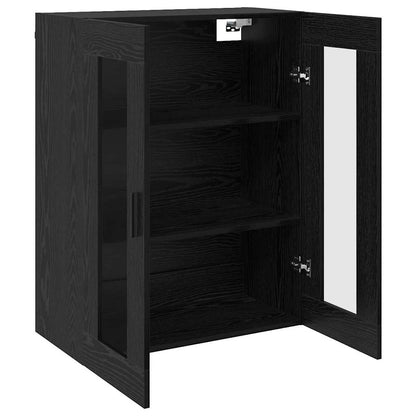 Wall Mounted Cabinets 2 pcs Black oak 69.5 x 34 x 90 cm
