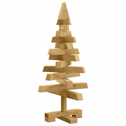 Christmas Trees with Stand Brown 60 cm Solid pine wood
