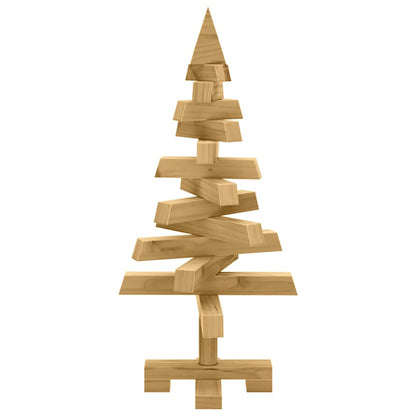 Christmas Trees with Stand Brown 60 cm Solid pine wood