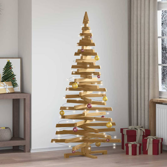 Christmas Trees with Stand Brown 180 cm Solid pine wood