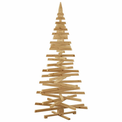Christmas Trees with Stand Brown 210 cm Solid pine wood