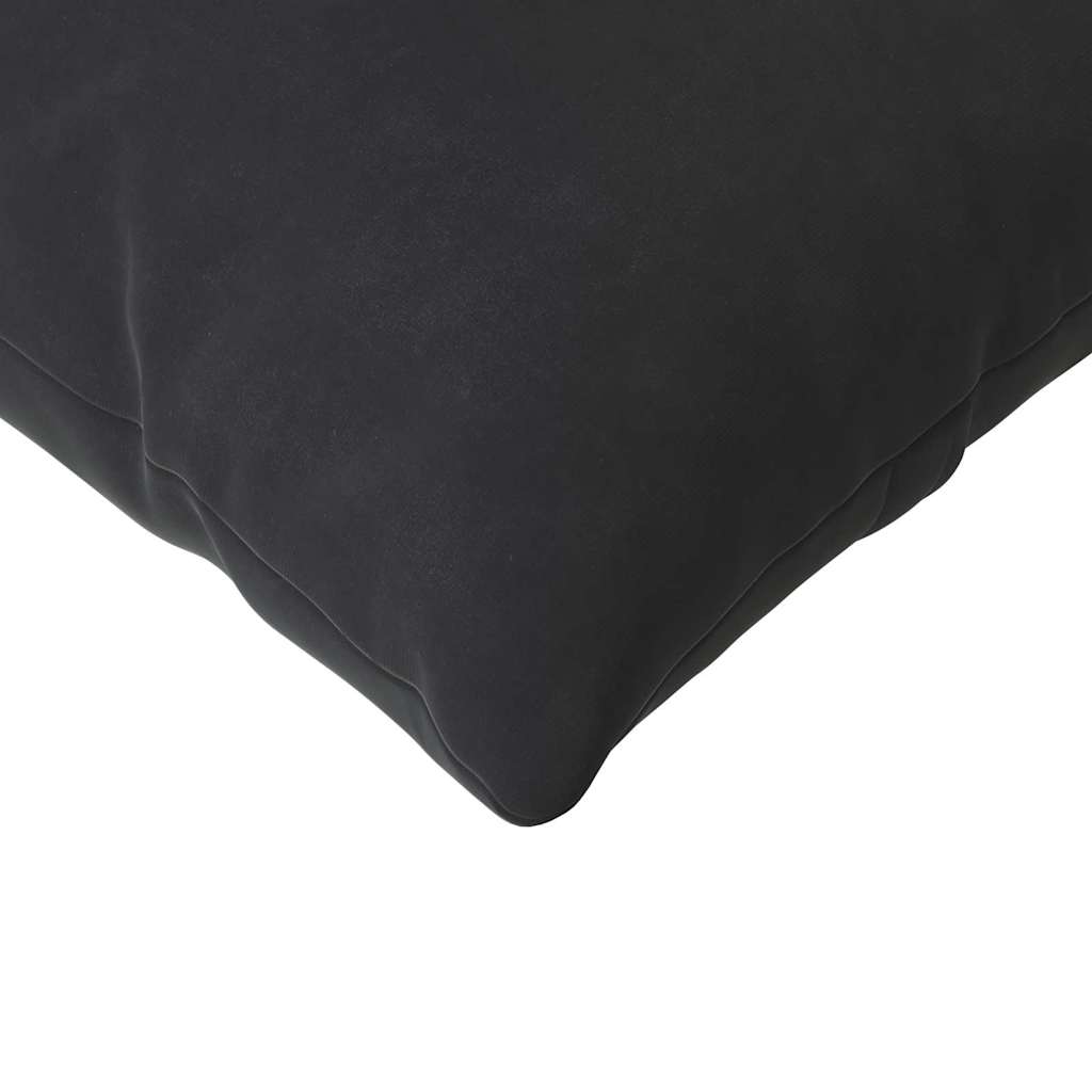 Sofa Pillows 2 pcs Black 120 x 40 cm Corduroy Fabric