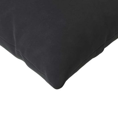 Sofa Pillows 2 pcs Black 120 x 40 cm Corduroy Fabric