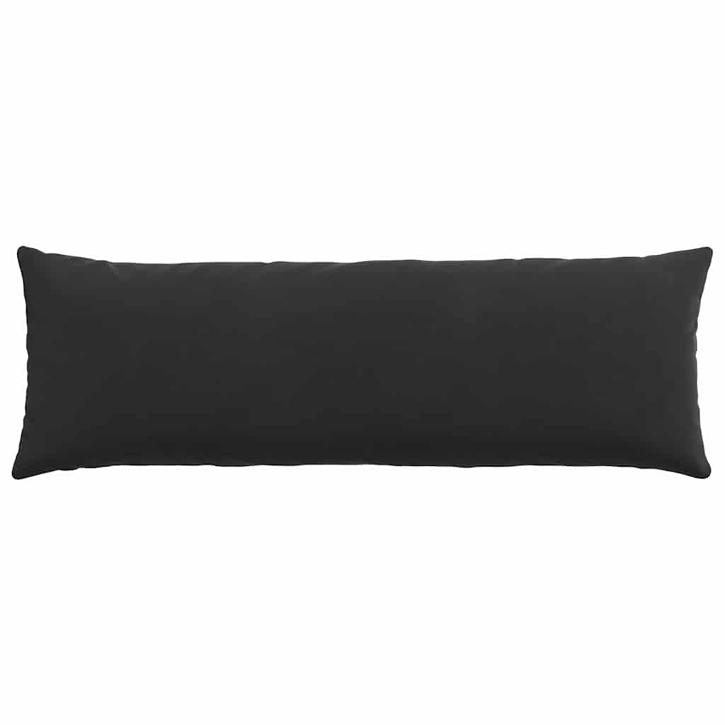 Sofa Pillows 2 pcs Black 120 x 40 cm Corduroy Fabric