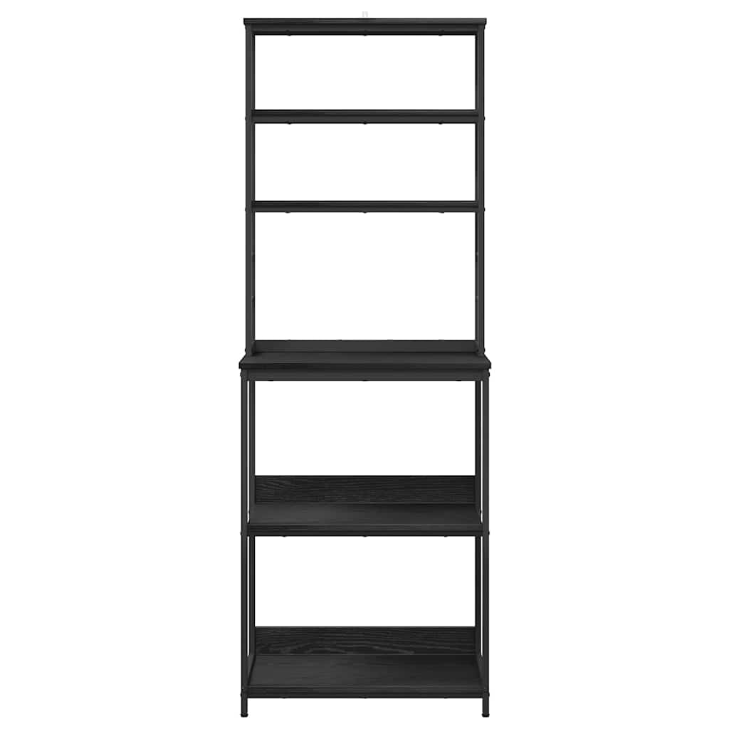 Kitchen Shelf Black Oak 60 x 40 x 168 cm Engineered Wood