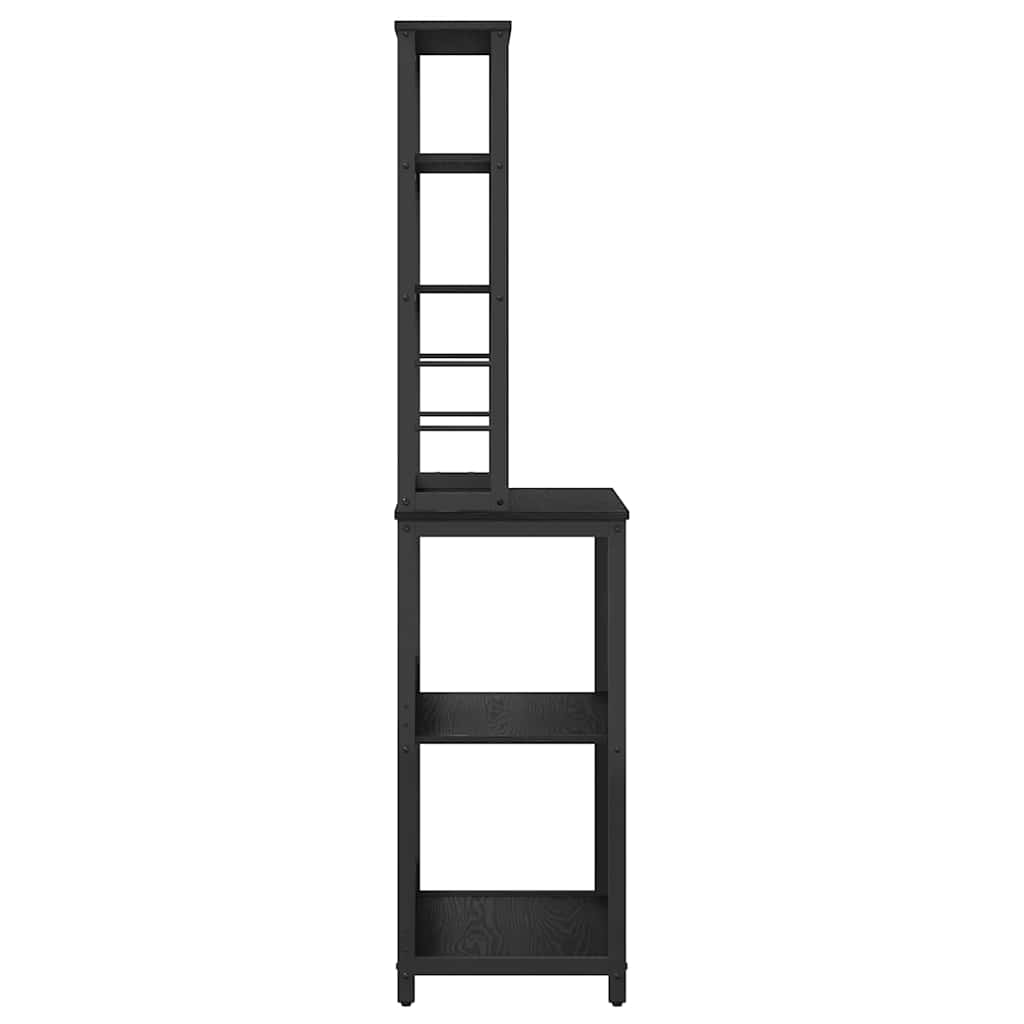 Kitchen Shelf Black Oak 60 x 40 x 168 cm Engineered Wood