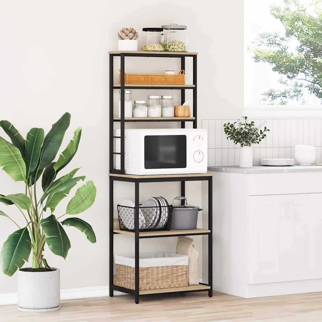 Kitchen Shelf Sonoma Oak 60 x 40 x 168 cm Engineered Wood