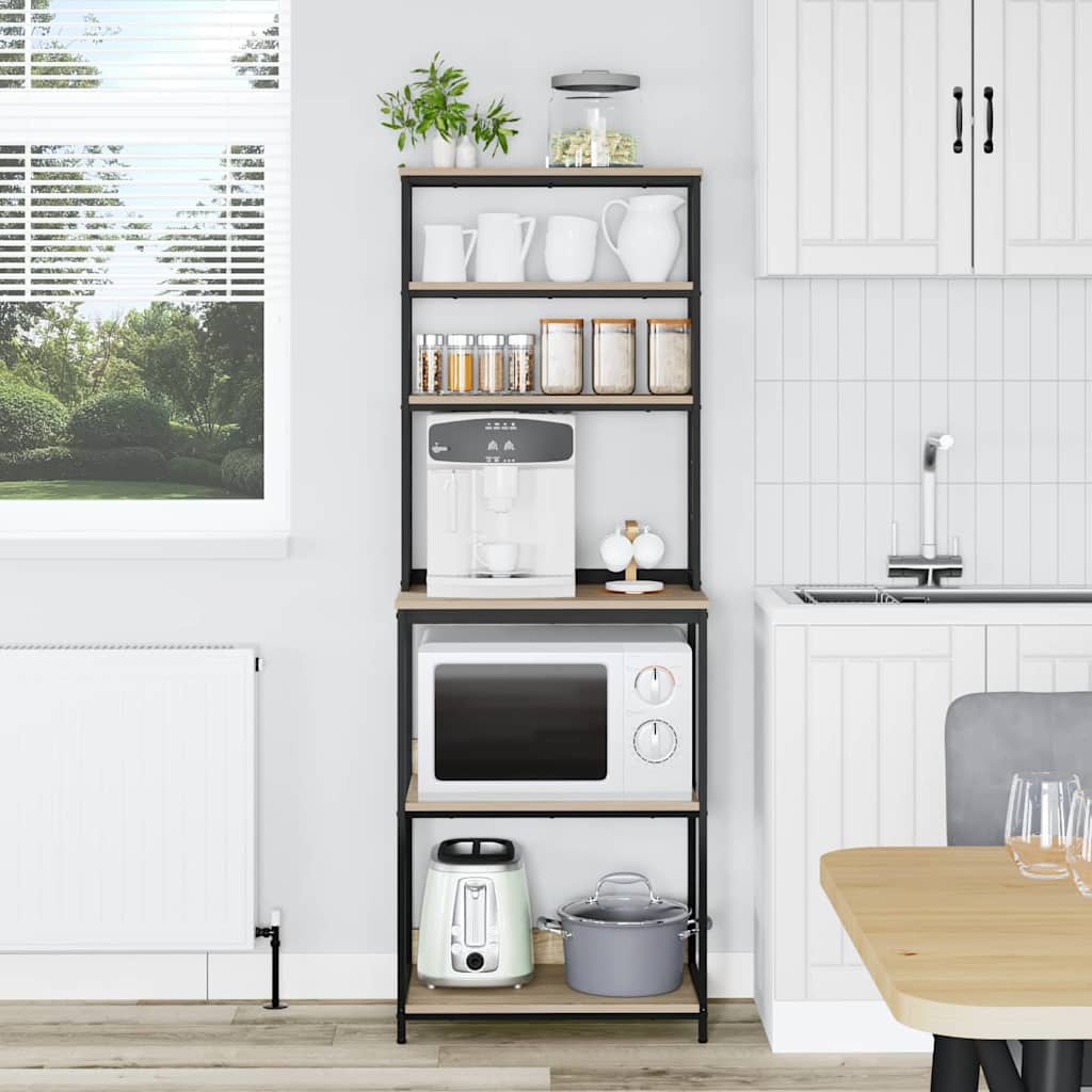 Kitchen Shelf Sonoma Oak 60 x 40 x 168 cm Engineered Wood