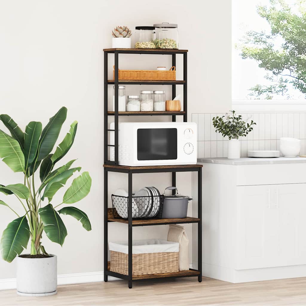 Kitchen Shelf Smoked Oak 60 x 40 x 168 cm Engineered Wood