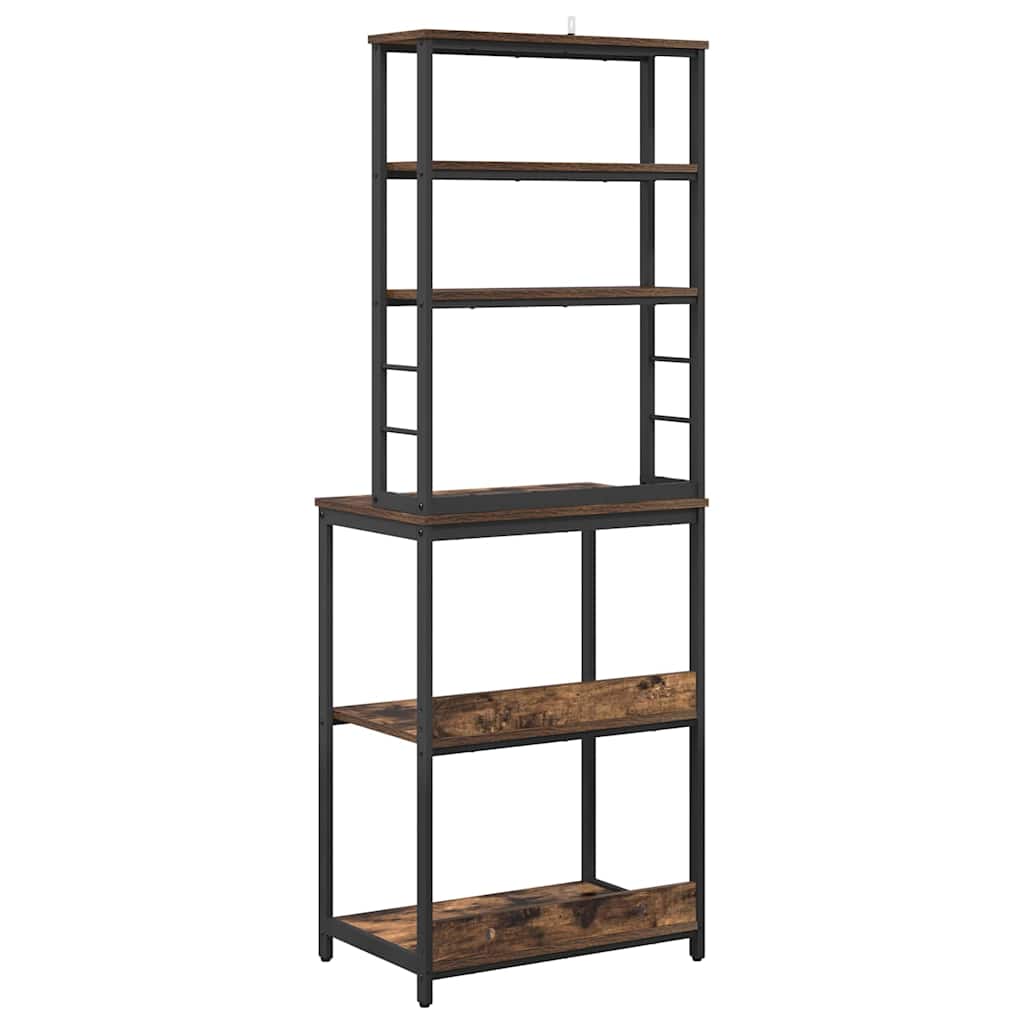 Kitchen Shelf Smoked Oak 60 x 40 x 168 cm Engineered Wood