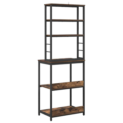 Kitchen Shelf Smoked Oak 60 x 40 x 168 cm Engineered Wood