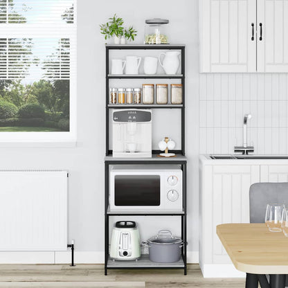 Kitchen Shelf Grey Sonoma 60 x 40 x 168 cm Engineered Wood