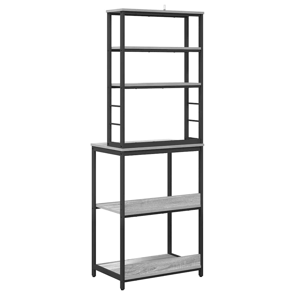 Kitchen Shelf Grey Sonoma 60 x 40 x 168 cm Engineered Wood