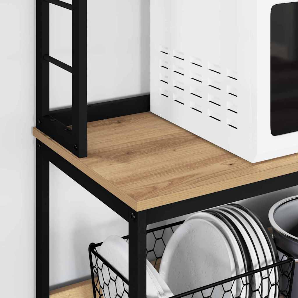 Kitchen Shelf Artisan Oak 60 x 40 x 168 cm Engineered Wood