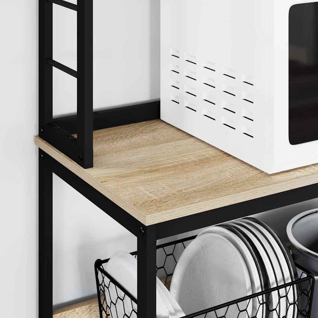 Kitchen Shelf Sonoma Oak 80 x 40 x 168 cm Engineered Wood