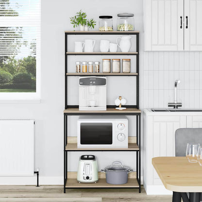 Kitchen Shelf Sonoma Oak 80 x 40 x 168 cm Engineered Wood