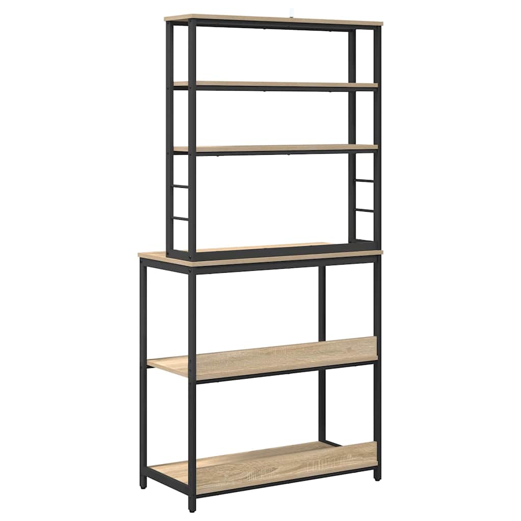 Kitchen Shelf Sonoma Oak 80 x 40 x 168 cm Engineered Wood