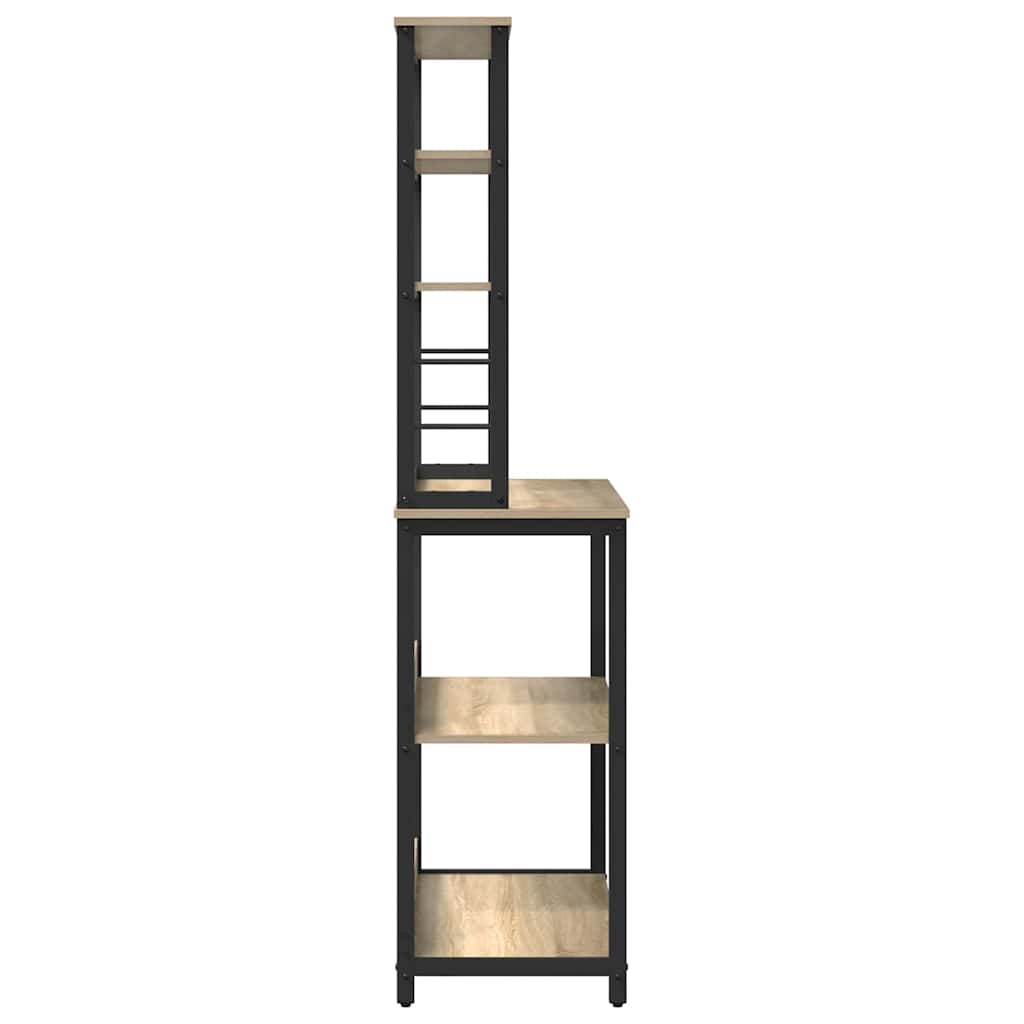 Kitchen Shelf Sonoma Oak 80 x 40 x 168 cm Engineered Wood