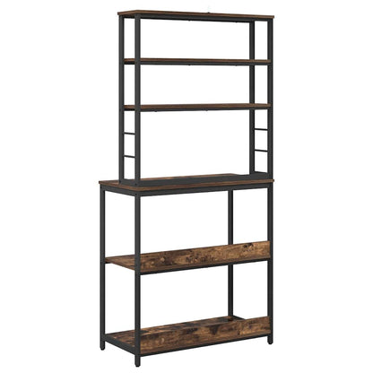 Kitchen Shelf Smoked Oak 80 x 40 x 168 cm Engineered Wood