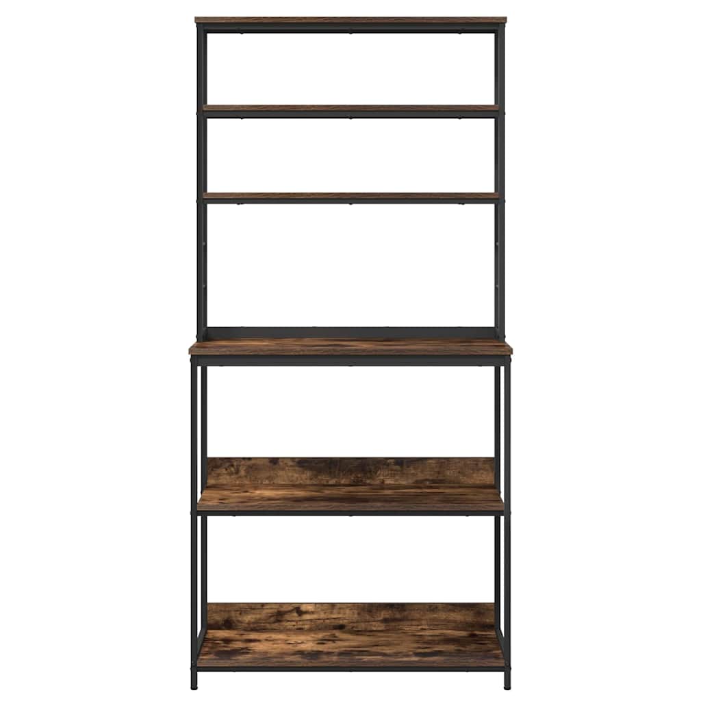 Kitchen Shelf Smoked Oak 80 x 40 x 168 cm Engineered Wood