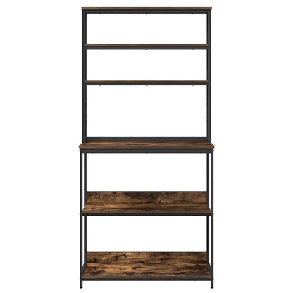 Kitchen Shelf Smoked Oak 80 x 40 x 168 cm Engineered Wood