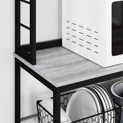 Kitchen Shelf Grey Sonoma 80 x 40 x 168 cm Engineered Wood