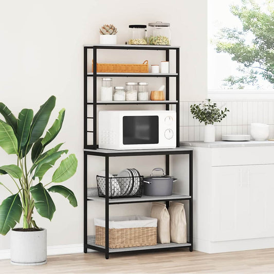 Kitchen Shelf Grey Sonoma 80 x 40 x 168 cm Engineered Wood