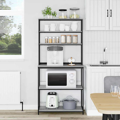 Kitchen Shelf Grey Sonoma 80 x 40 x 168 cm Engineered Wood