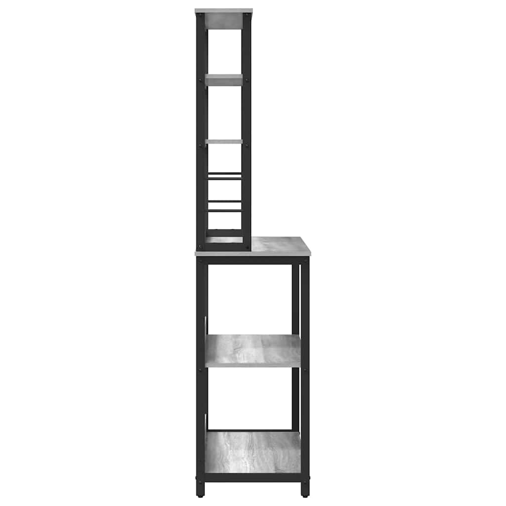 Kitchen Shelf Grey Sonoma 80 x 40 x 168 cm Engineered Wood