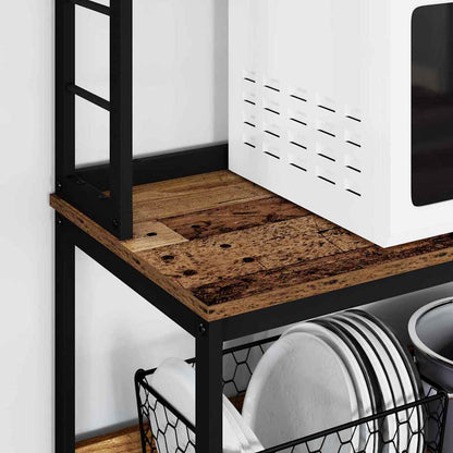 Kitchen Shelf Old Wood 80 x 40 x 168 cm Engineered Wood
