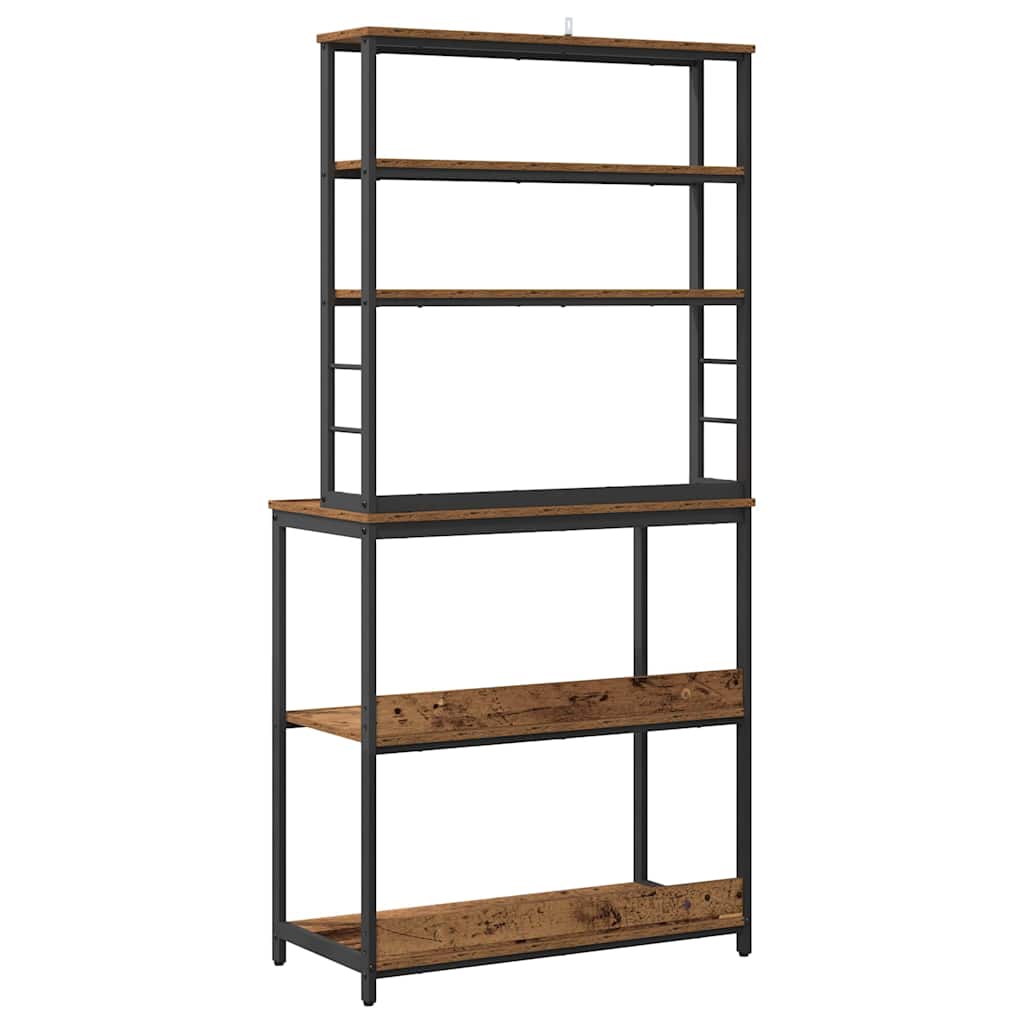 Kitchen Shelf Old Wood 80 x 40 x 168 cm Engineered Wood