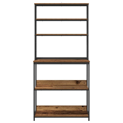 Kitchen Shelf Old Wood 80 x 40 x 168 cm Engineered Wood