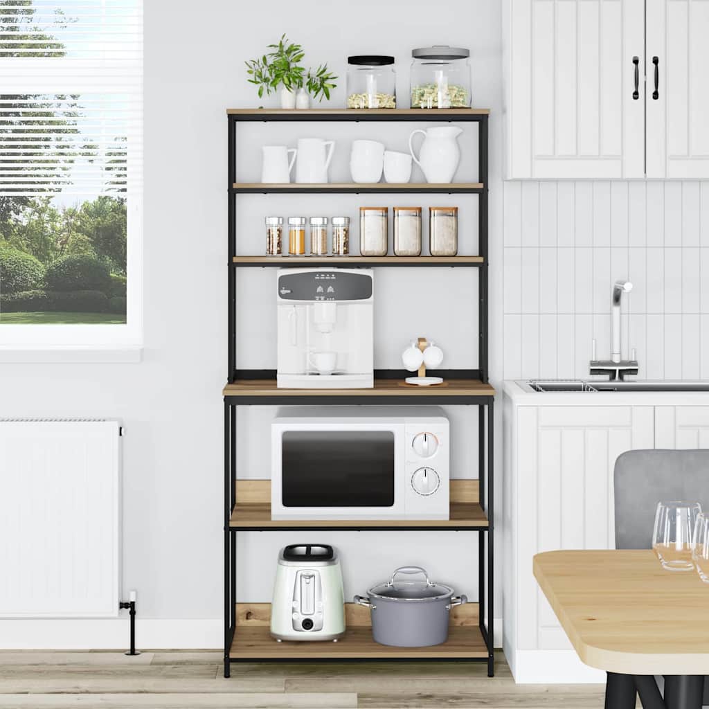 Kitchen Shelf Artisan Oak 80 x 40 x 168 cm Engineered Wood