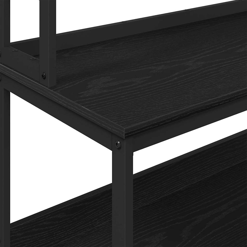 Kitchen Shelf Black Oak 100 x 40 x 168 cm Engineered Wood