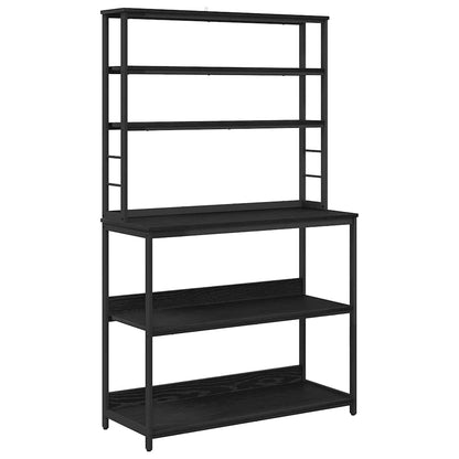 Kitchen Shelf Black Oak 100 x 40 x 168 cm Engineered Wood