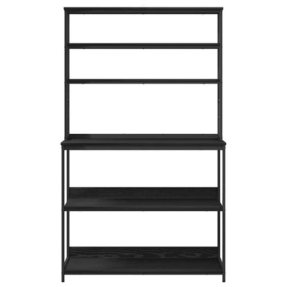 Kitchen Shelf Black Oak 100 x 40 x 168 cm Engineered Wood