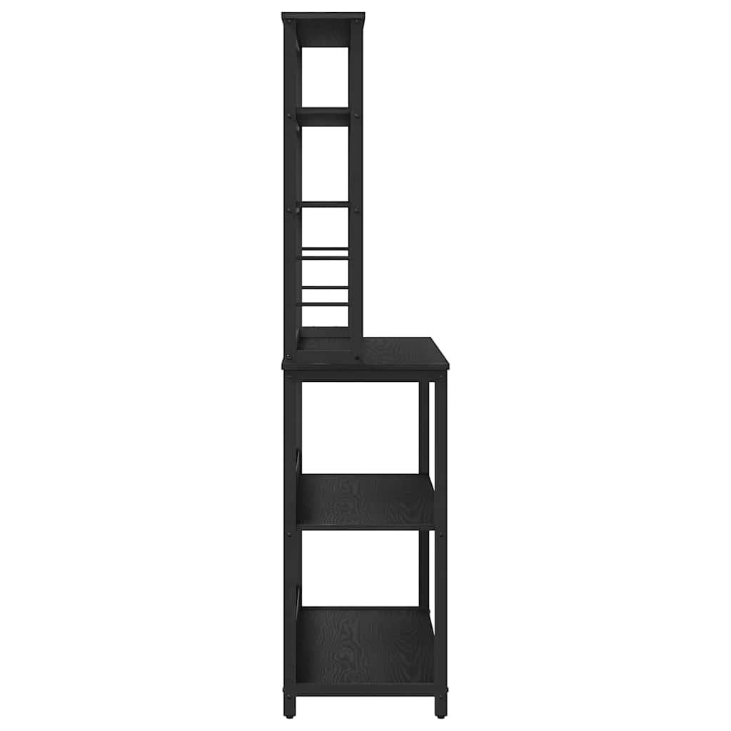 Kitchen Shelf Black Oak 100 x 40 x 168 cm Engineered Wood